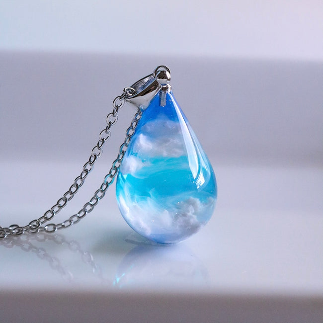 Cloud Pendant - Blue Sky Drops