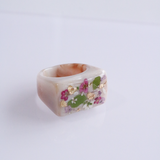 Statement Rings - Lavender, Royal Gray, Milk Tea, Marble White, Baby Pink