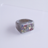 Statement Rings - Lavender, Royal Gray, Milk Tea, Marble White, Baby Pink