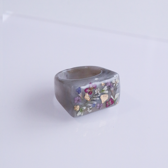 Statement Rings - Lavender, Royal Gray, Milk Tea, Marble White, Baby Pink