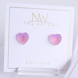 Candy Heart Studs
