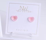 Candy Heart Studs