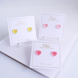 Candy Heart Studs