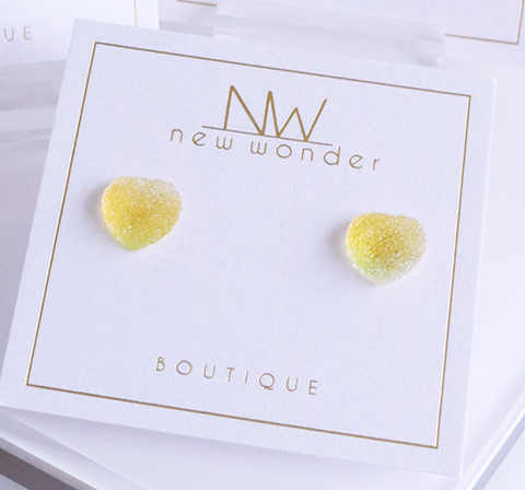 Candy Heart Studs