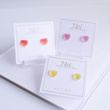 Candy Heart Studs