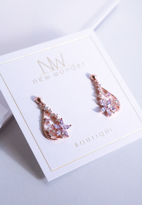 Flower Drop Earrings