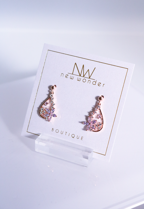 Flower Drop Earrings