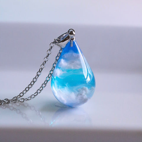 Cloud Pendant - Blue Sky Drops