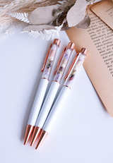 Floral Pen - White