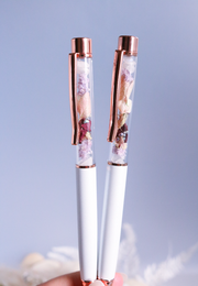 Floral Pen - White