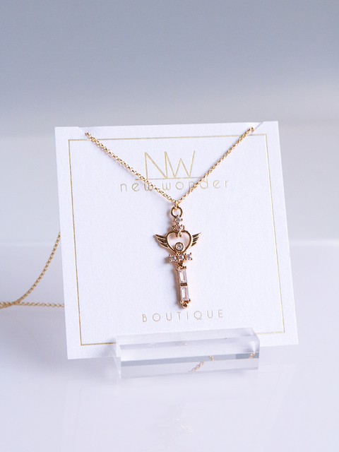 Magical Girl -  Heart Wand Necklace