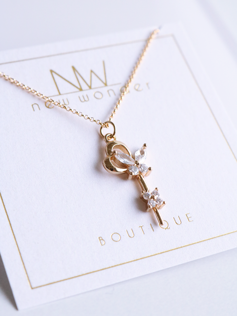 Magical Girl -  Butterfly Wand Necklace