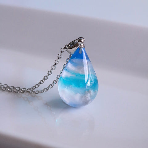 Cloud Pendant - Blue Sky Drops