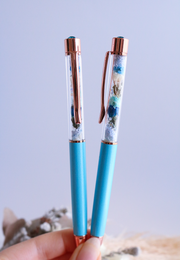Floral Pen - Baby Blue