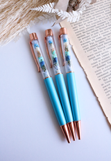 Floral Pen - Baby Blue