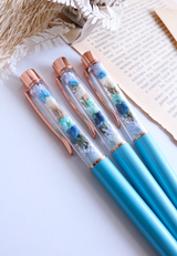 Floral Pen - Baby Blue