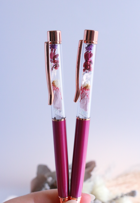 Floral Pen - Berry