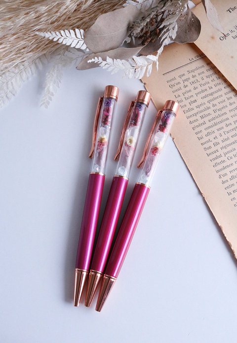 Floral Pen - Berry