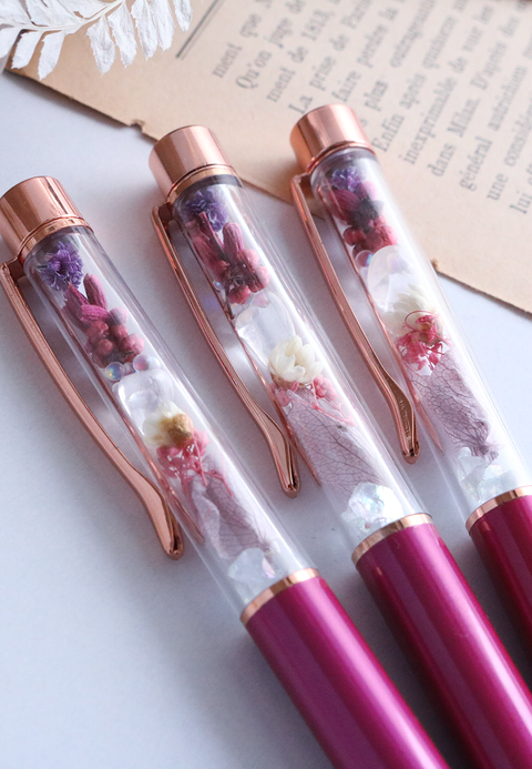 Floral Pen - Berry