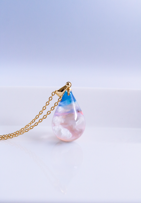 Cloud Pendant - Cotton Candy Sunset