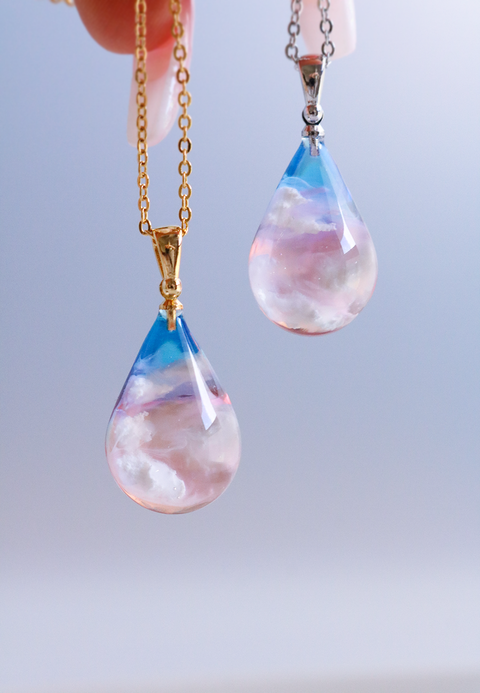 Cloud Pendant - Cotton Candy Sunset