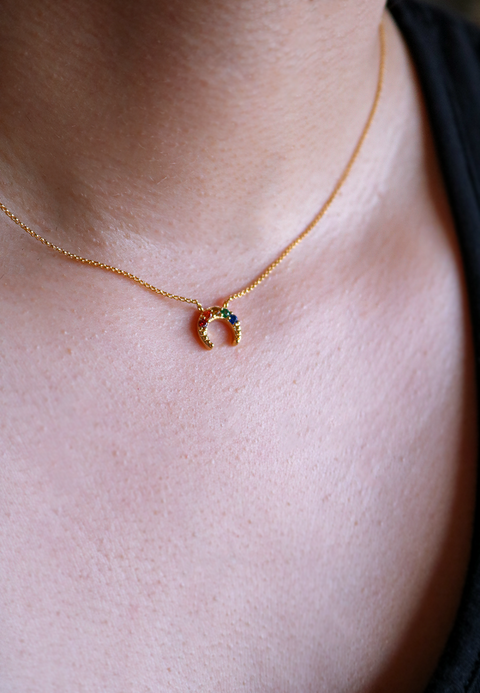 Rainbow Collection - Crescent Necklace
