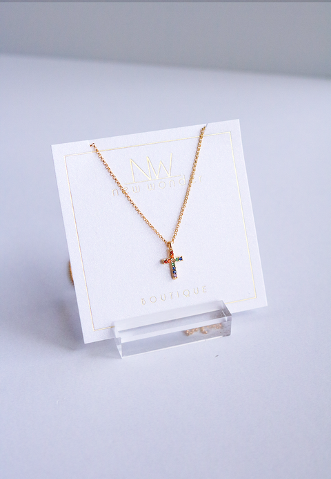 Rainbow Collection - Cross Necklace