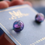 Interstellar Collection - Galaxy Stud Earrings