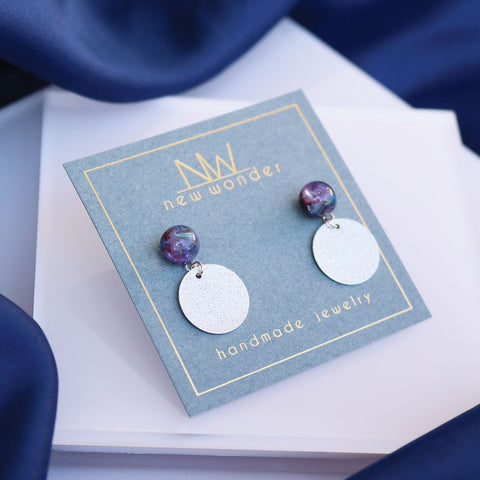 Interstellar Collection - Stardust Earrings Silver