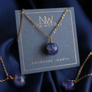Interstellar Collection - Galaxy Pendant Necklace Gold