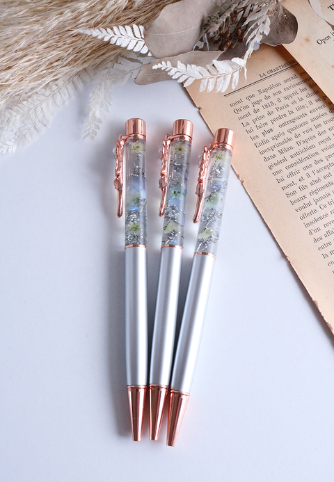 Floral Pen - Metalic