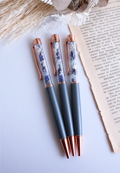 Floral Pen - Gray