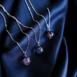 Interstellar Collection - Galaxy Pendant Necklace Silver