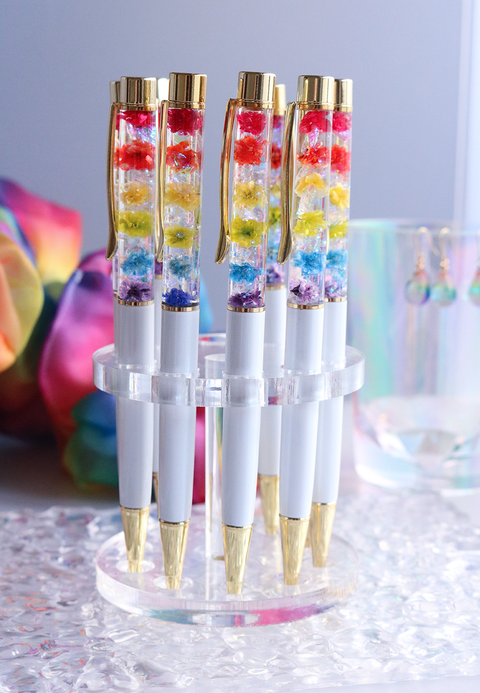 Rainbow Collection - Floral Pens