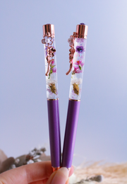Floral Pen - Sparkling Purple