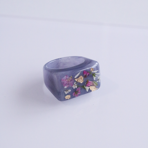 Statement Rings - Lavender, Royal Gray, Milk Tea, Marble White, Baby Pink