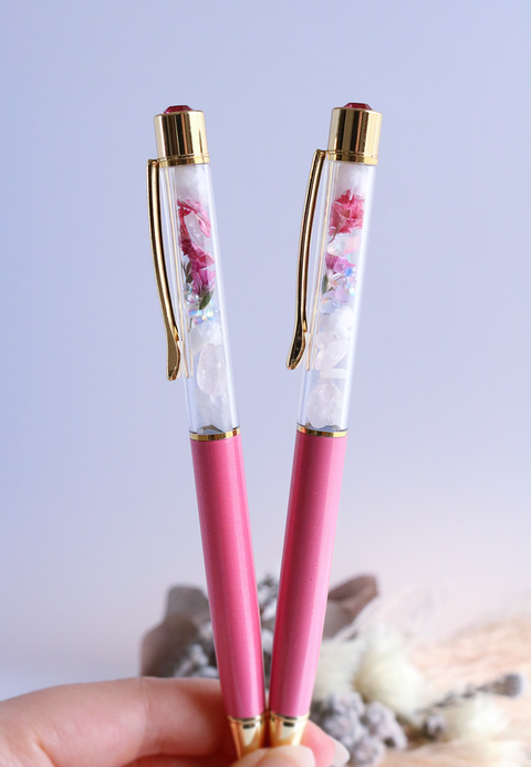 Floral Pen - Baby Pink