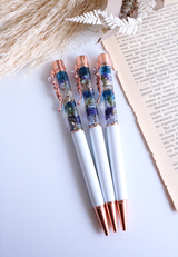 Floral Pen - Royal Blue