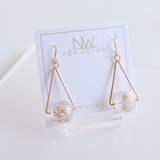 Sakura Earrings - Pink, White