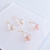 Sakura Earrings - Pink, White