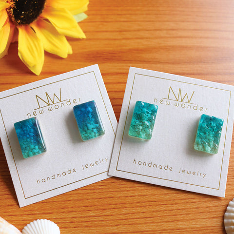 Private Listing - Summer Collection Studs (CLEAR WATER)