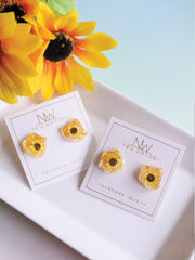 Summer Collection - Sunflower Earrings (Sunset)