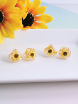 Summer Collection - Sunflower Earrings (Sunset)