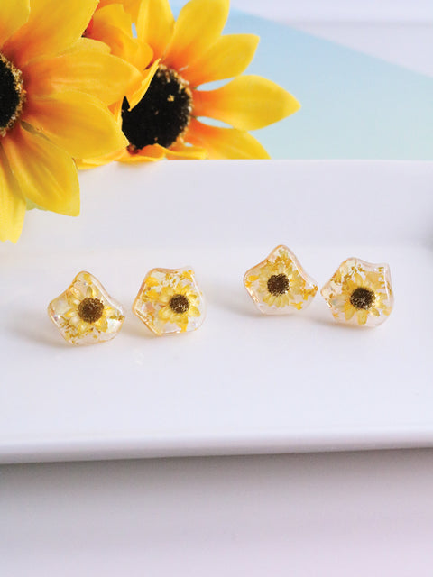 Summer Collection - Sunflower Earrings (Sunset)