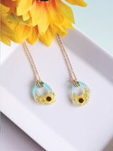 Summer Collection - Sunflower Necklace (Blue Sky)