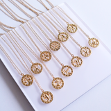Zodiac Pendants, 16K Gold Plated