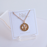 Zodiac Pendants, 16K Gold Plated