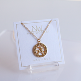 Zodiac Pendants, 16K Gold Plated